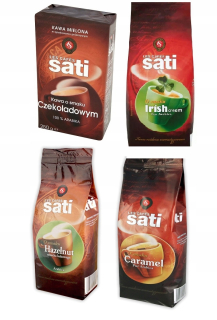 Káva mletá -  Cafe Sati Káva Irish Carmel Walnut Set Mix 1KG