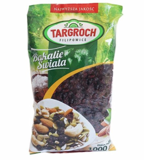 Sušené ovocie - Celé Branberry Sušené 1kg USA Kanada Dávka Wit.c
