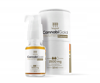 CBD - CANNABI GOLD PREMIUM 12ml CBD OIL kanabisom 1500mg