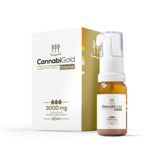 CBD - CANNABIGOLD Intenzívne 3000 mg Essentials CBD MCT 12 ml