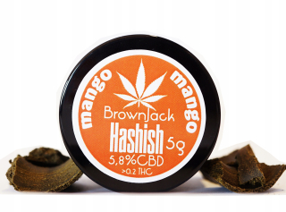 CBD - CBD Hash Mango, Hash 5,8% 5g Hanneping CBD