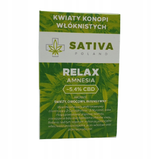 CBD - CBD Konope Kvety Relax amnézia 1g ~ 5,4% CBD