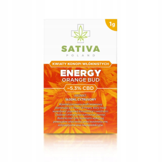 CBD - CBD Susz ENERGY KVETY konope Orange BUD 1 g