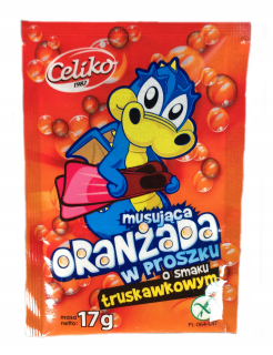 CELIKO prášok Oranżadka JAHODY 40 ks x 17 g