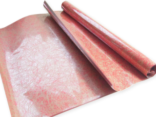 Veľkonočná dekorácia - Celofan Balenie fólie Red Gold 70x50 cm