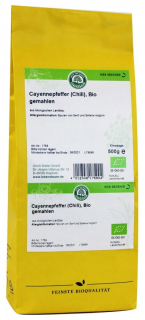 Chili (Cayenne Pepper) BIO 500 G - HORECA (Lebensb