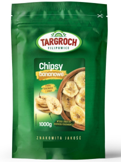 Sušené ovocie - Banánové čipy sušené banány 1kg targroch