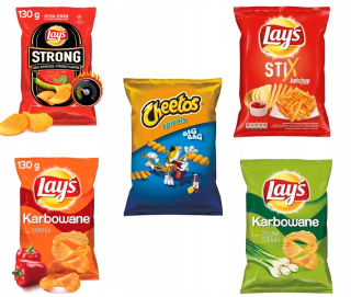 Chips Layss Package 4 Flavors Chips Free Snack