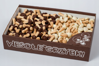 TORTY ŠŤASTNÉ HUBY Čokoláda MIX 1 kg