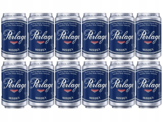 CISOWIANKA Perlage perlivá voda, plechovka 12x330ml
