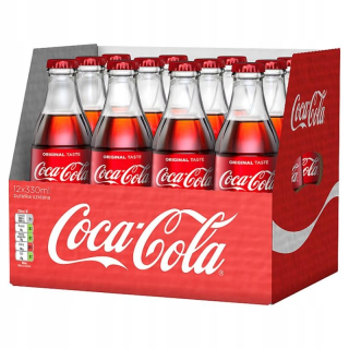 COCA-CO COLA Sklo 330ml -12 Fľaše Nevratné