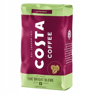 Zrnková káva -  Costa Coffee Beans Coffee Bright Blend 1KG