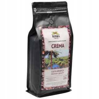 Zrnková káva - Crema 1000G Káva zrnitosť čerstvo pečené
