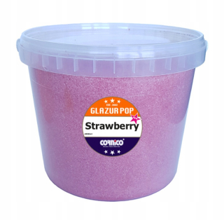 Sugar pre popcorn glazing pop jahody 3kg