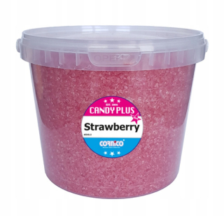 Cukor na bavlnené cukrovinky hrubé cukor jahody 3kg