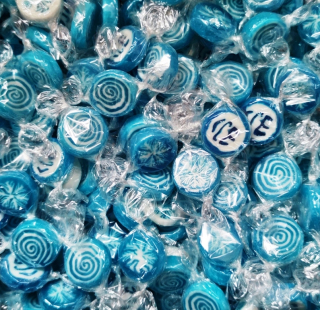 Candy Rokes Ice Mini Mint Lollipers - 1,5 kg.