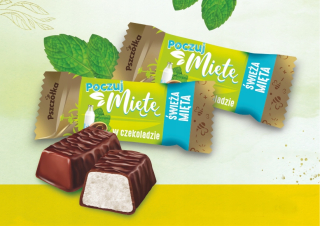 Candy v čokoláde Čerstvé mäty 2kg Bee