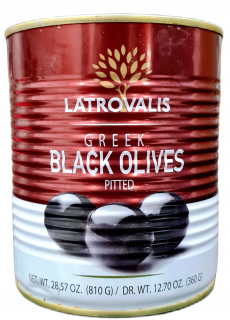 Čierne grécke olivy bez piecz lętrovalis