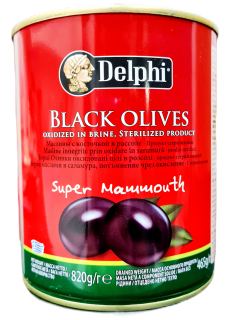 Čierne olivy v Delphi Grécko