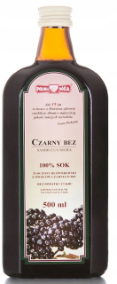 Čierna bez šťavy 100% Poľská Rose 500ml bez cukru