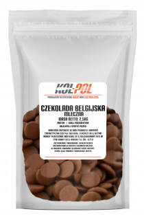 Belgická čokoláda 34% Mlieko 2.5kg