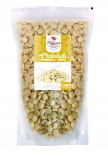 Belgická biela čokoláda pre fontány 500g tabliet