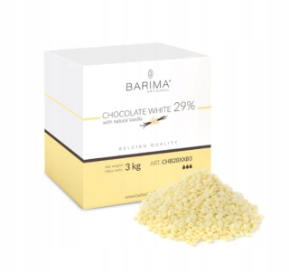 Čokoláda biele tablety 29% 3 kg Barbara Lujckx