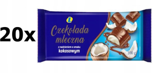 Mliečna čokoláda Coconut Lewiatana 20 x 100g