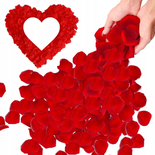 Darček na Valentína - Červené vločky ružové svadobné sväté Valentína 100 okvetných lístkov