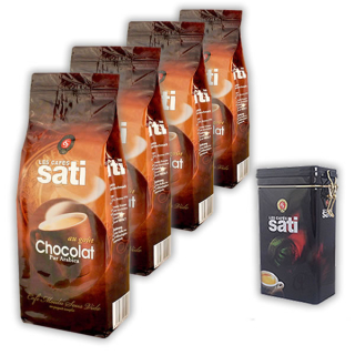 Káva mletá -  Cafe Sati Chocolate 4X 250g s plechovkou (422)