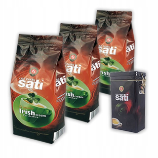 Káva mletá - Cafe SATI Írsky krém 3x 250g s plechovkami (434)