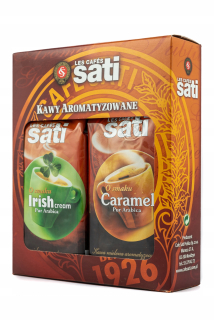 Káva mletá -  Cafe Sati Set Írsky / karamel Mielona 2x250g