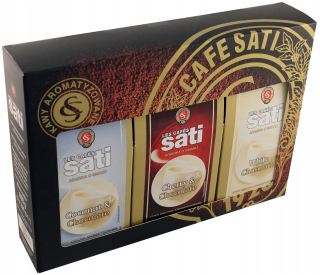Káva mletá - Kaviareň Sati Coffee Set 3x200g Mielona (74) t