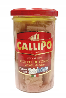 Filety z tuniaka Callipo v olivovom oleji 250g