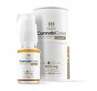 CBD - CANNABI Gold Classic 500mg CBD éterický olej 12ml