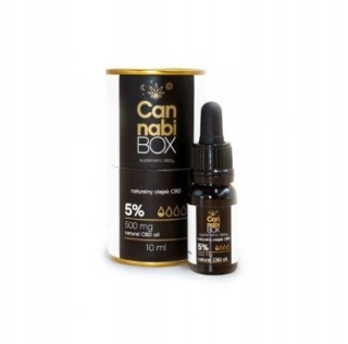 CBD - CANNABIBOX CBD 500 mg konopného oleja (5%), kvapky 10ml