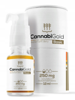 CBD - Cannabigold Základné CBD konopný olej 2,5% 250 mg