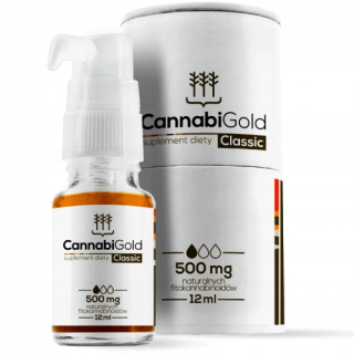 CBD - CANNABIGOLD CLASSIC CBD konopný olej 5% 500 mg 12 ml
