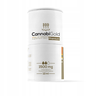 CBD - Cannabigold prémie, zmenšiť olej 1500 mg, 12 ml