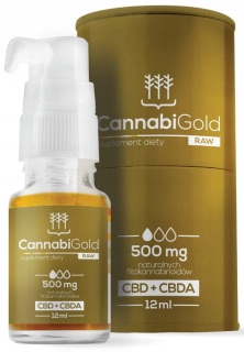 CBD - Cannabigold RAW 500mg (CBD + CBDA) 12 ml | Hempoland |