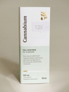 CBD - Cannabium olej CBD Full Spectrum 5% 10ml 500mg