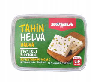Chałwa Turecké sezam s pistácimi. 400g. Koska.