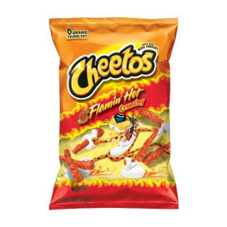 Cheetos Flamin Hot Crunchy 226.8g USA, Preprava PL