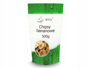 Sušené ovocie - Banánové čipy 500g Vivio
