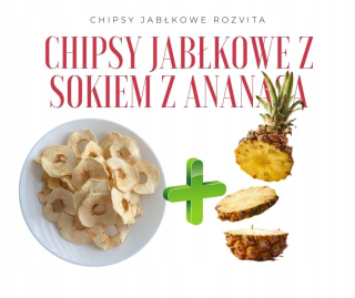 Apple čipy Rozervita s ananásovou šťavou 5 PLN / 100G