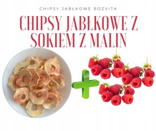 Jablkové lupienky Rozvita s malinovým džúsom 5 PLN za 100 g