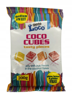Choco Loco Coco Cubes Jelly s Coconut 200gx12