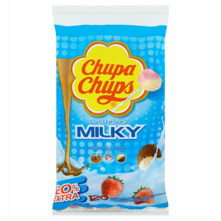 Chupa Chups Lollipops Milky Mix Flavors 120ks