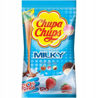Chupa Chups Milky Lollipops Milky 120 ks. 91475