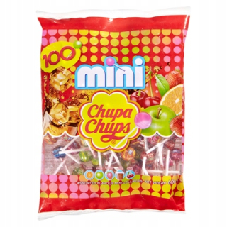 Mini lízanky Chupa Chups Mix chutí 100 kusov